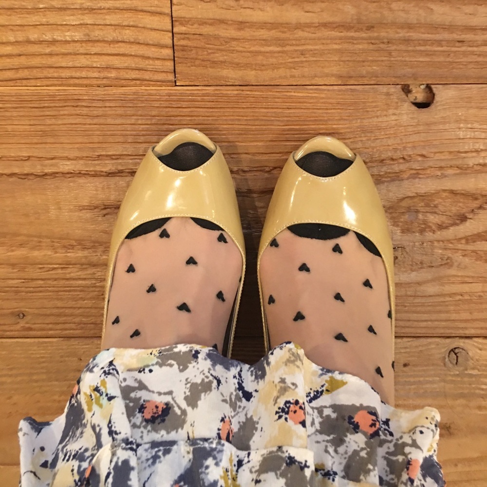 Michael Kors peep toe shoes.